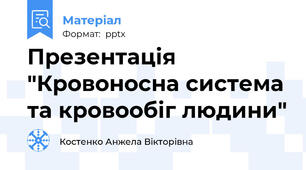 Презентація "Кровоносна система та кровообіг людини"