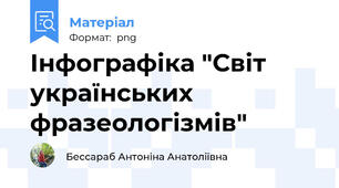 Інфографіка "Світ українських фразеологізмів"