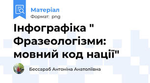 Інфографіка   Фразеологізми: мовний код нації