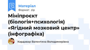 Мініпроєкт (біологія+психологія) «Ягідний мозковий центр» (інфографіка)
