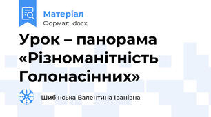 Урок – панорама  «Різноманітність Голонасінних»