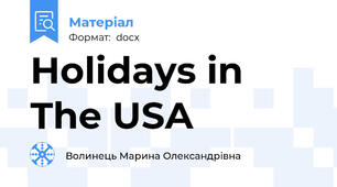 Holidays in The USA