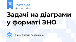 Задачі на діаграми у форматі ЗНО