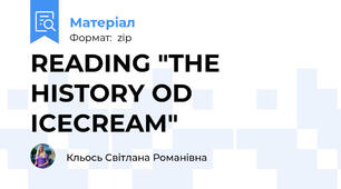 READING "THE HISTORY OD ICECREAM"