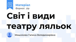 Світ і види театру ляльок
