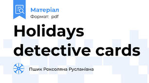 Holidays detective cards