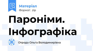 Пароніми. Інфографіка