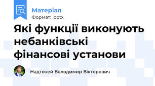 Які функції виконують небанківські фінансові установи