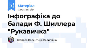 Інфографіка до балади Ф. Шиллера "Рукавичка"