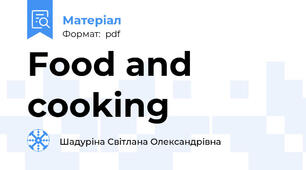 Food and cooking