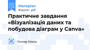Практичне завдання «Візуалізація даних та побудова діаграм у Canva»