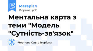 Ментальна карта з теми "Модель "Сутність-зв'язок"