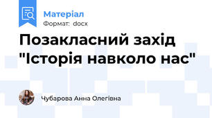 Позакласний захід "Історія навколо нас"