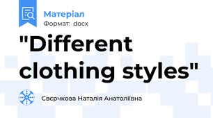 "Different clothing styles"