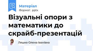 Візуальні опори з математики до скрайб-презентацій