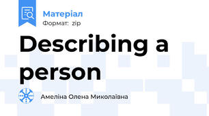 Describing a person