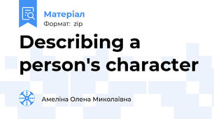 Describing a person's character