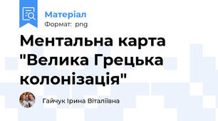 Ментальна карта "Антична грецька цивілізація"