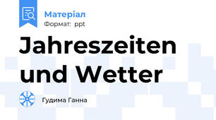 Jahreszeiten und Wetter