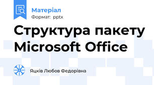Структура пакету Microsoft Office