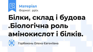 Білки, склад і будова .Біологічна роль амінокислот і білків.