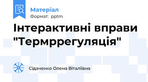 Інтерактивні вправи "Термррегуляція"