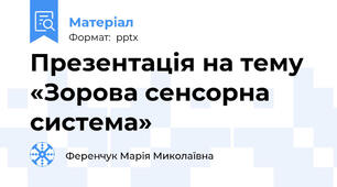 Презентація на тему «Зорова сенсорна система»