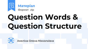 Question Words & Question Structure