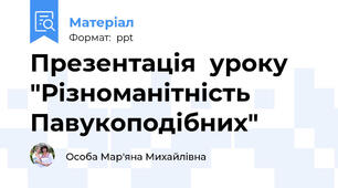 Презентація  уроку "Різноманітність Павукоподібних"