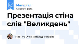 Презентація стіна слів "Великдень"
