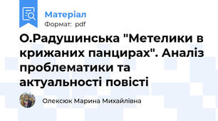 О.Радушинська "Метелики в крижаних панцирах". Аналіз проблематики та актуальності повісті
