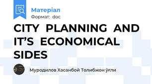 CITY  PLANNING  AND  IT’S  ECONOMICAL  SIDES