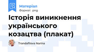 Історія виникнення українського козацтва (плакат)