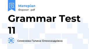 Grammar Test 11