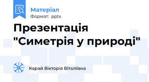 Презентація "Симетрія у природі"