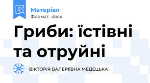 Гриби: їстівні та отруйні