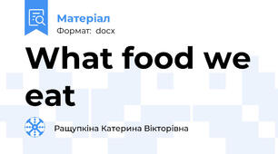 What food we eat