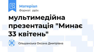 мультимедійна презентація "Минає 33 квітень"