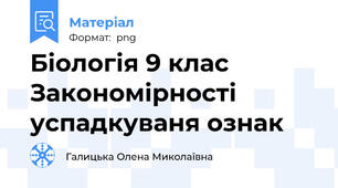 Біологія 9 клас  Закономірності успадкуваня ознак