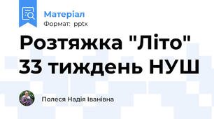 Розтяжка "Літо" 33 тиждень НУШ
