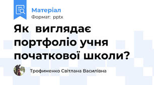 Як  виглядає портфоліо учня початкової школи?