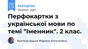 Перфокартки з української мови по темі "Іменник". 2 клас.