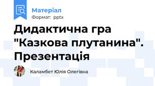 Дидактична гра "Казкова плутанина". Презентація