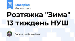 Розтяжка "Зима" 13 тиждень НУШ