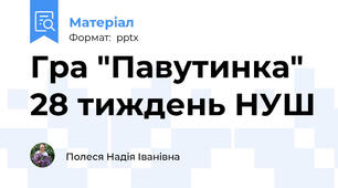 Гра "Павутинка" 28 тиждень НУШ