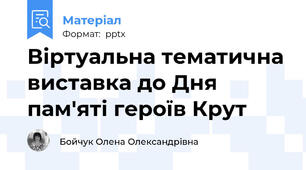Віртуальна тематична виставка до Дня пам'яті героїв Крут