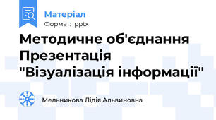 Методичне об'єднання  Презентація "Візуалізація інформації"