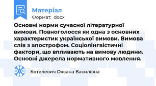 Основні норми сучасної літературної вимови. Повноголосся як одна з основних характеристик української вимови. Вимова слів з апострофом. Соціолінгвістичні фактори, що впливають на вимову людини. Основні джерела нормативного мовлення.