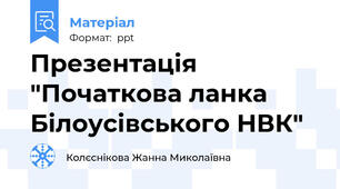 Презентація "Початкова ланка Білоусівського НВК"