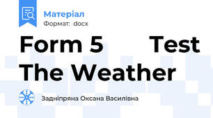 Form 5       Test The Weather